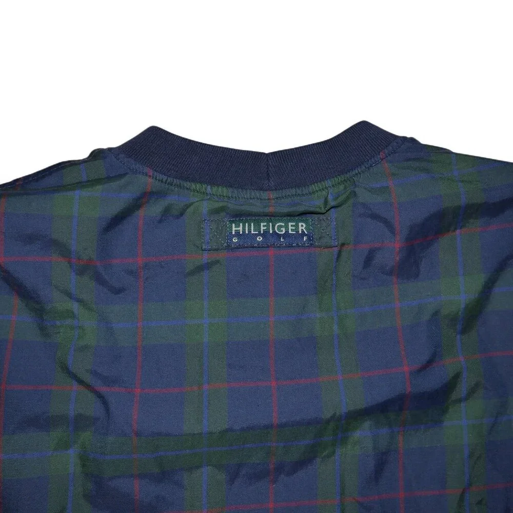 Tommy Hilfiger Men's Windbreaker Size L Blackwatch Plaid Jacket Outerwear Golf